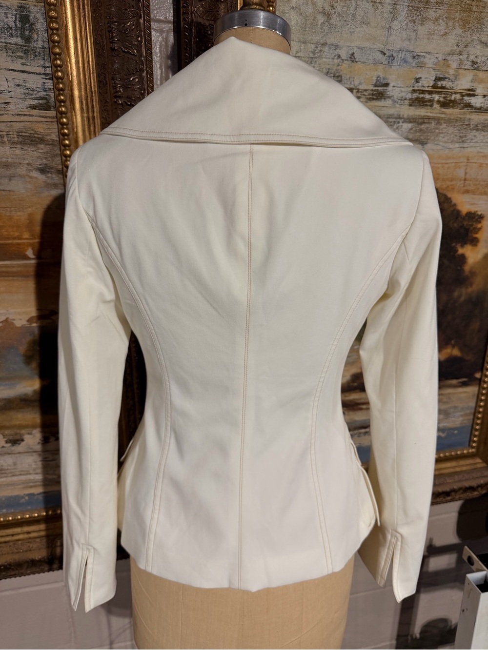 Cache Cream Tailored Button Blazer - Picture 4 of 6